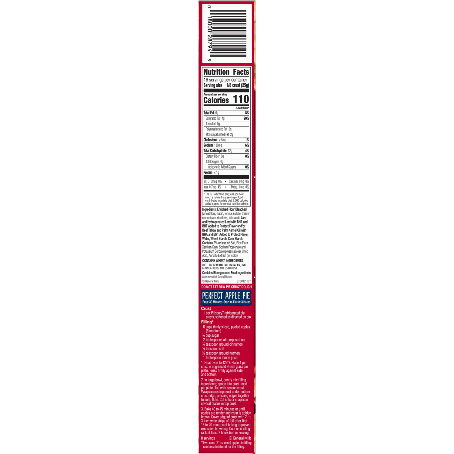 slide 2 of 5, Pillsbury Premade Refrigerated Pie Crust, Two Pie Crusts, 14.1 oz, 2 ct