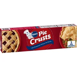 Pillsbury Premade Refrigerated Pie Crust, Two Pie Crusts, 14.1 oz