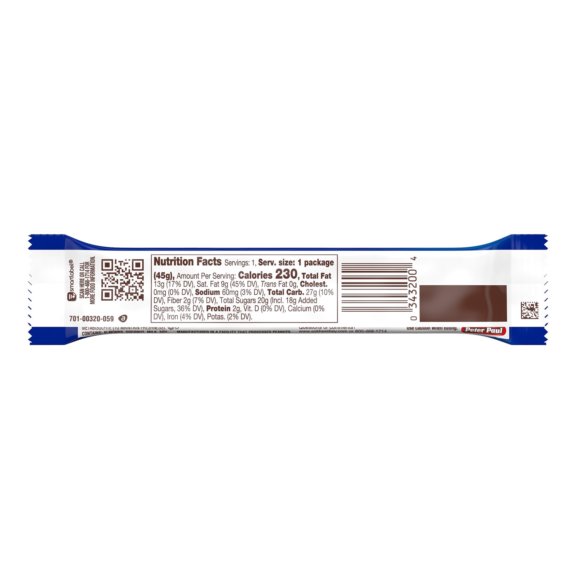 slide 2 of 4, Almond Joy Candy Bar, 1 oz