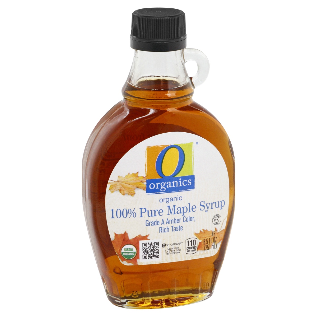 slide 2 of 9, O Organics 100% Pure Maple Syrup Grade A Dark Amber, 8.5 fl oz