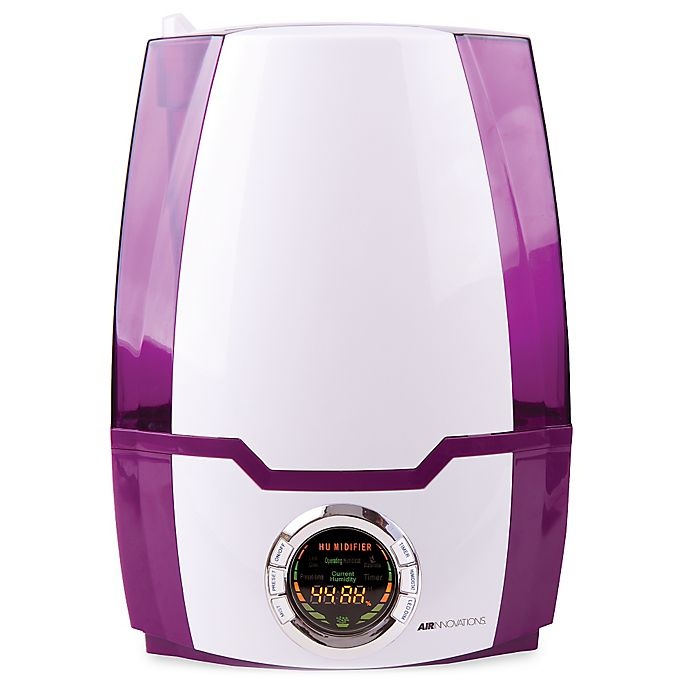 slide 1 of 1, Air Innovations Ultrasonic Digital Humidifier - Purple, 1.37 gal