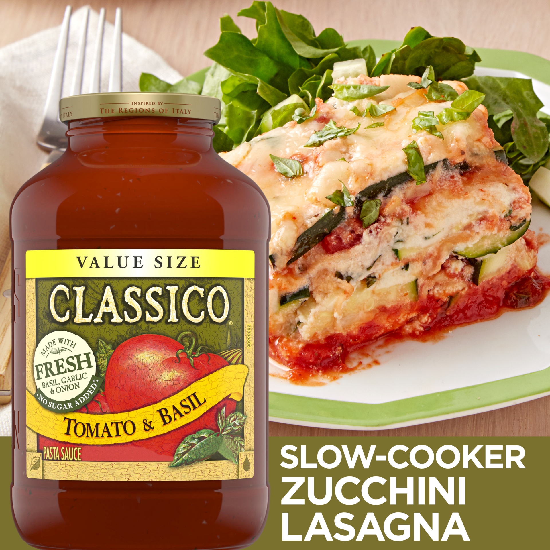 slide 2 of 7, Classico Tomato & Basil Pasta Sauce Value Size, 44 oz