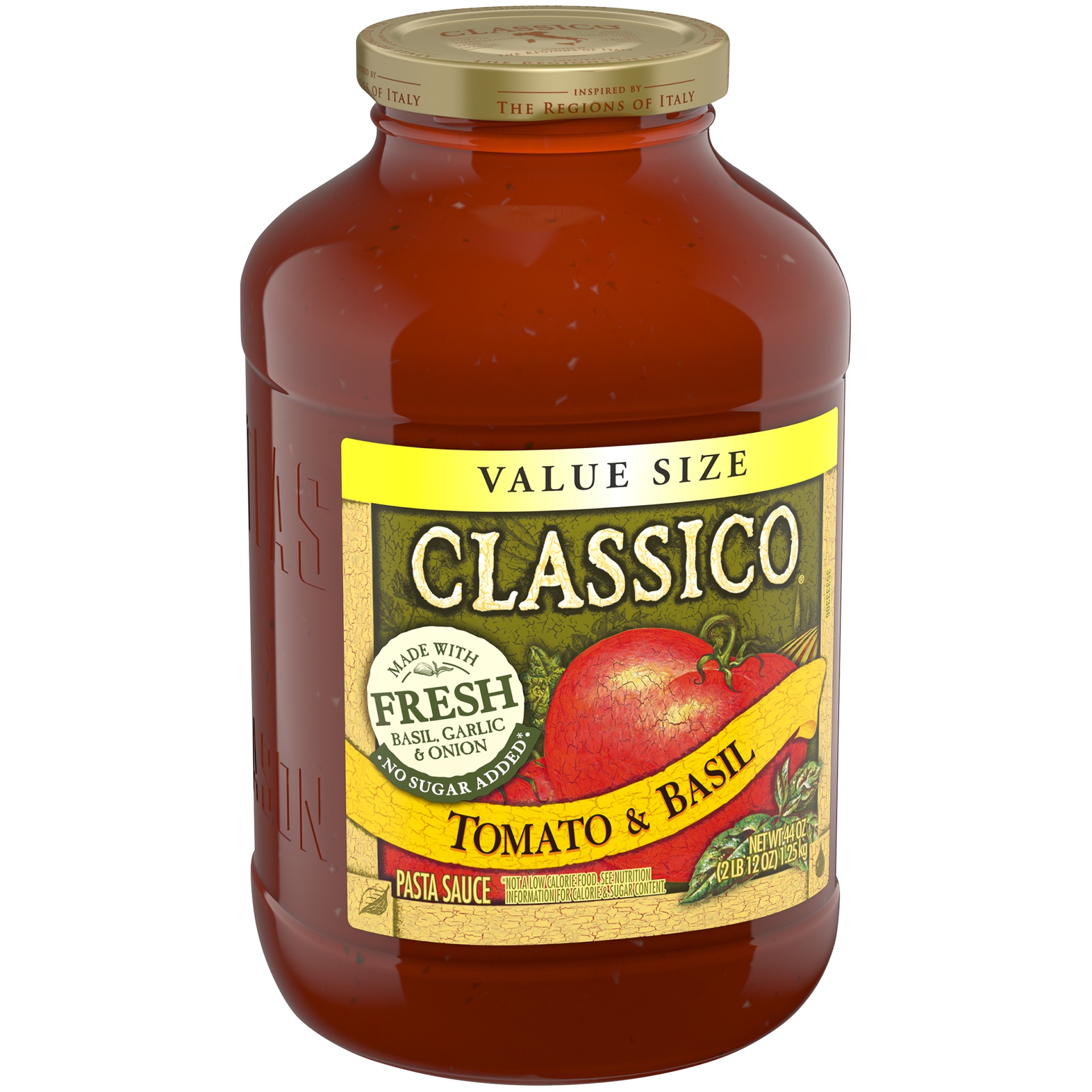 slide 3 of 7, Classico Tomato & Basil Pasta Sauce Value Size, 44 oz