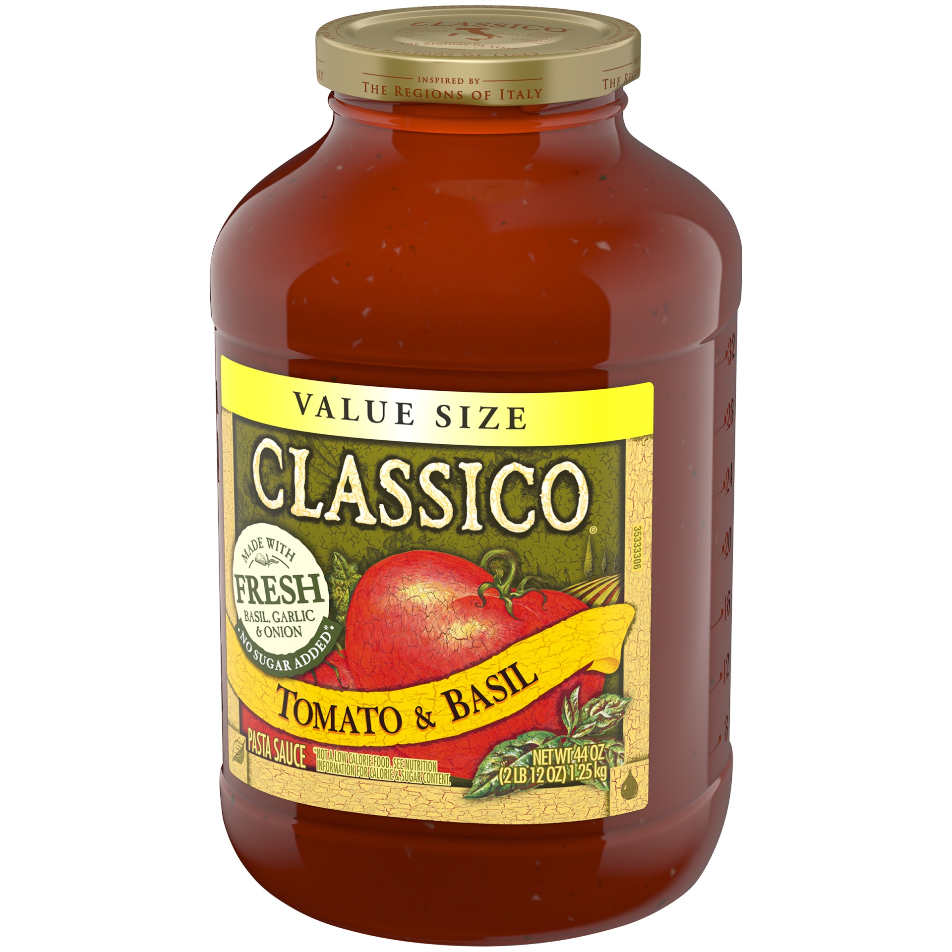slide 4 of 7, Classico Tomato & Basil Pasta Sauce Value Size, 44 oz