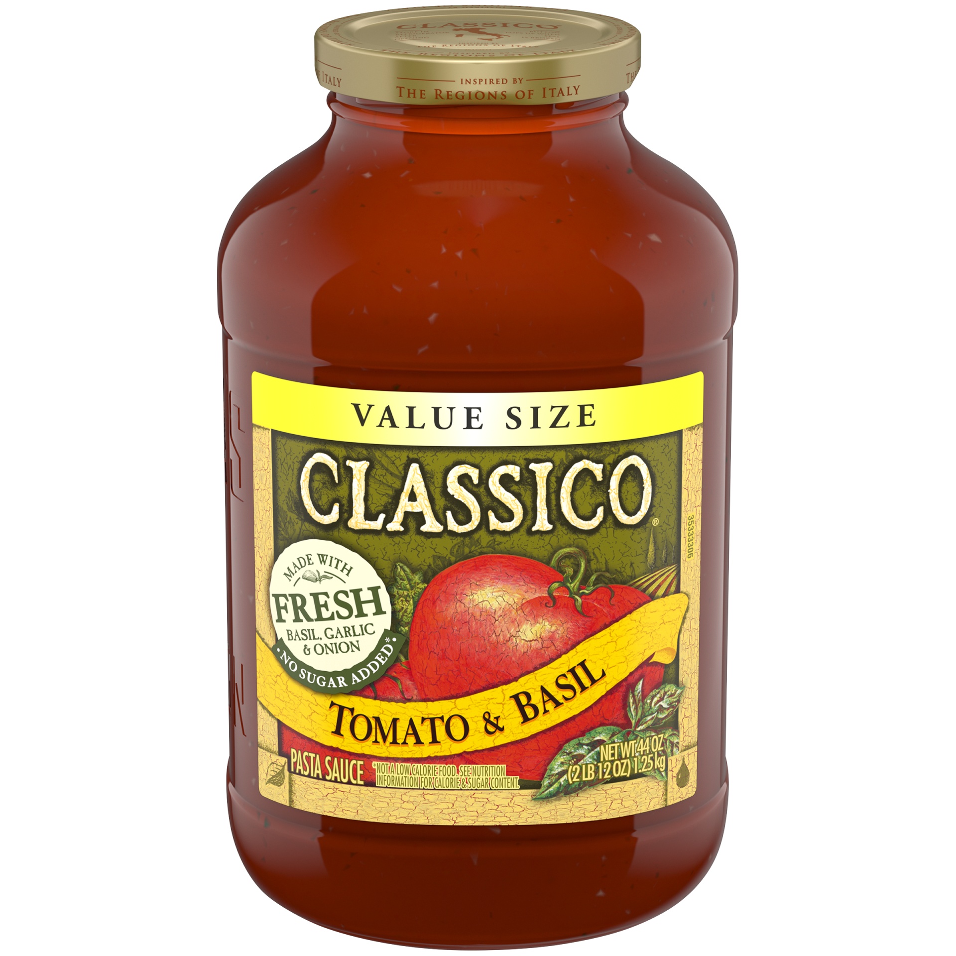 slide 1 of 7, Classico Tomato & Basil Pasta Sauce Value Size, 44 oz