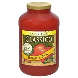 Classico Tomato & Basil Pasta Sauce Value Size, 44 oz Jar