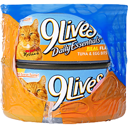 slide 7 of 16, 9Lives Tender Morsels Real Flaked Tuna & Egg Bits in Sauce Cat Food, 4 ct; 5.5 oz