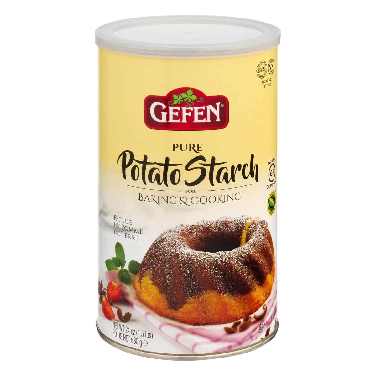 slide 1 of 9, Gefen Potato Starch Canister, 24 oz