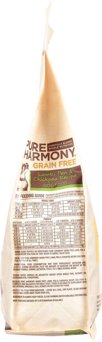 slide 4 of 9, Pure Harmony Grain-Free Super Premium Lamb, Pea & Chickpea Recipe Dog Food 56 oz, 56 oz