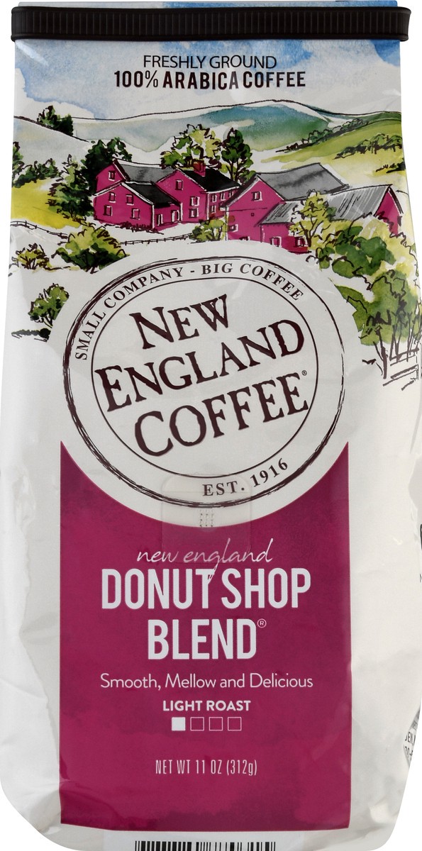 slide 1 of 9, New England Coffee Light Roast New England Donut Shop Blend Coffee 11 oz, 11 oz