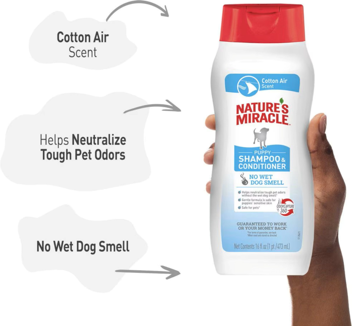 slide 1 of 1, Nature's Miracle Puppy Cotton Air Shampoo & Conditioner 16 fl oz, 16 fl oz