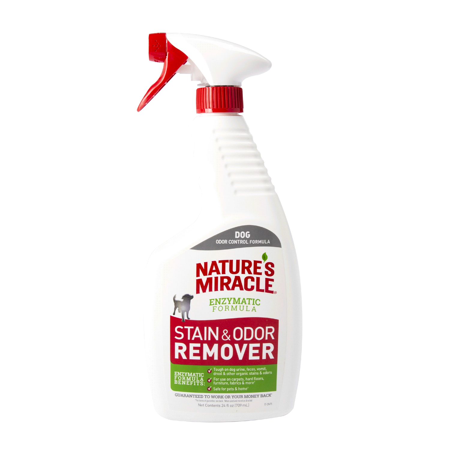 slide 1 of 2, Nature's Miracle Dog Stain & Odor Remover Spray, 24 oz