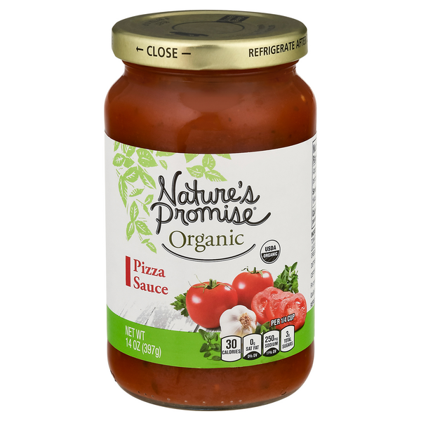 slide 1 of 1, Nature's Promise Organic Pizza Sauce, 14 oz