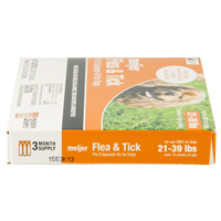 slide 7 of 13, Meijer Pro II Squeeze-On Flea & Tick for Dogs, 21 ct; 39 lb, 3 ct