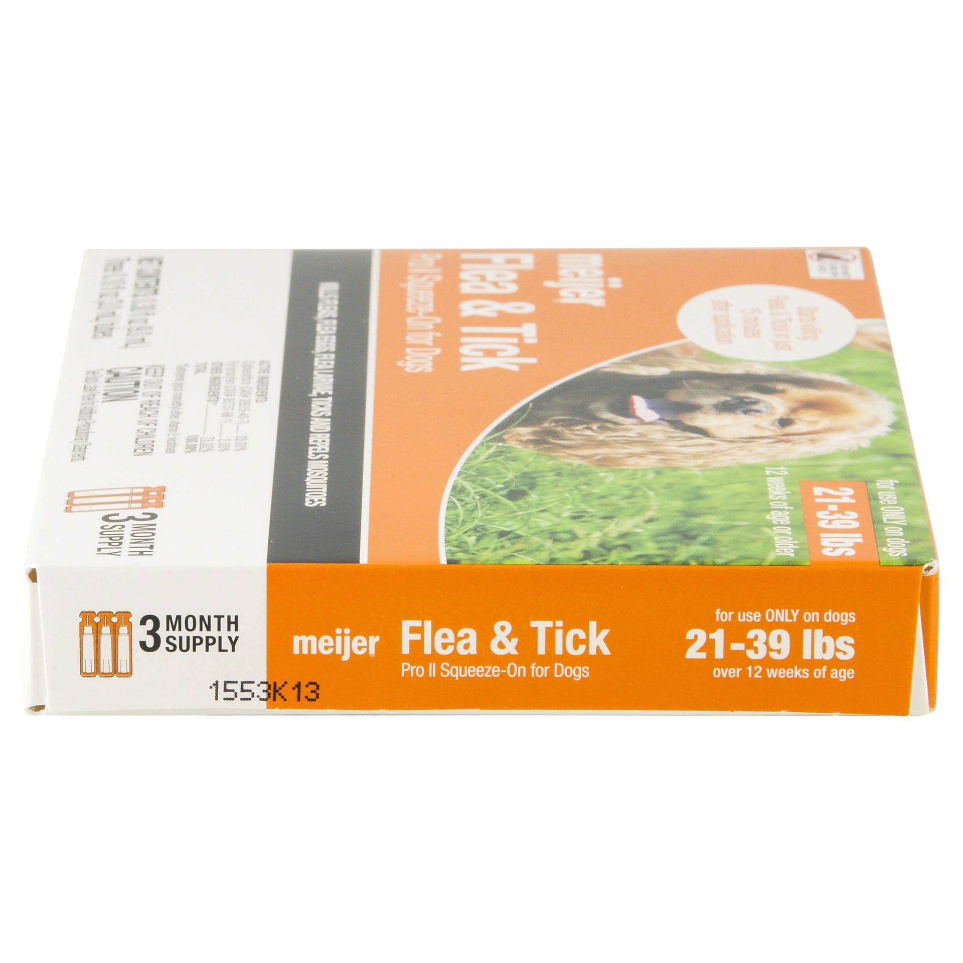 slide 9 of 13, Meijer Pro II Squeeze-On Flea & Tick for Dogs, 21 ct; 39 lb, 3 ct