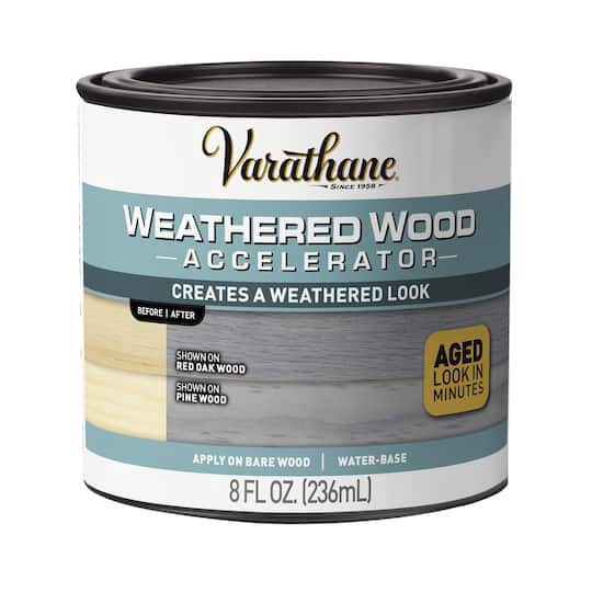 slide 1 of 2, Varathane Accelerator, Weathered Wood, 8 fl oz