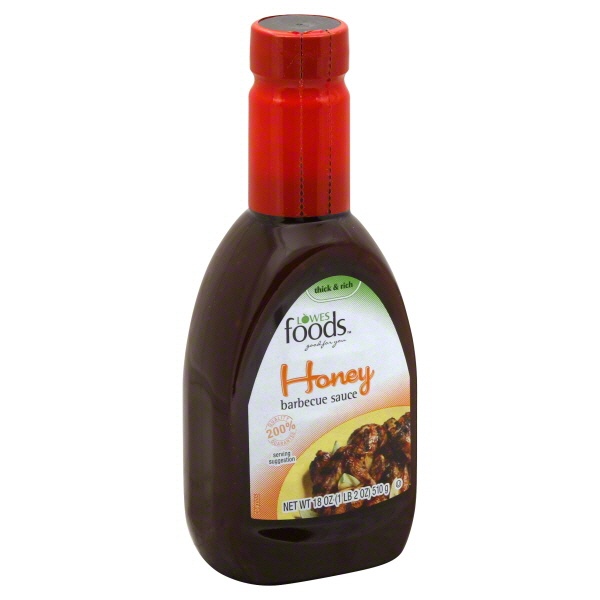 slide 1 of 1, Lowes Foods Barbecue Sauce Honey, 18 oz