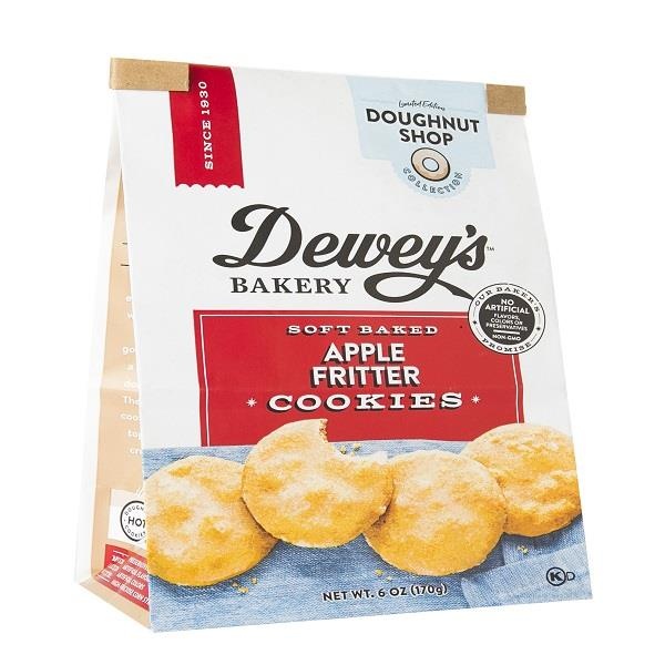 slide 1 of 1, Dewey's Apple Fritter Cookies, 6 oz