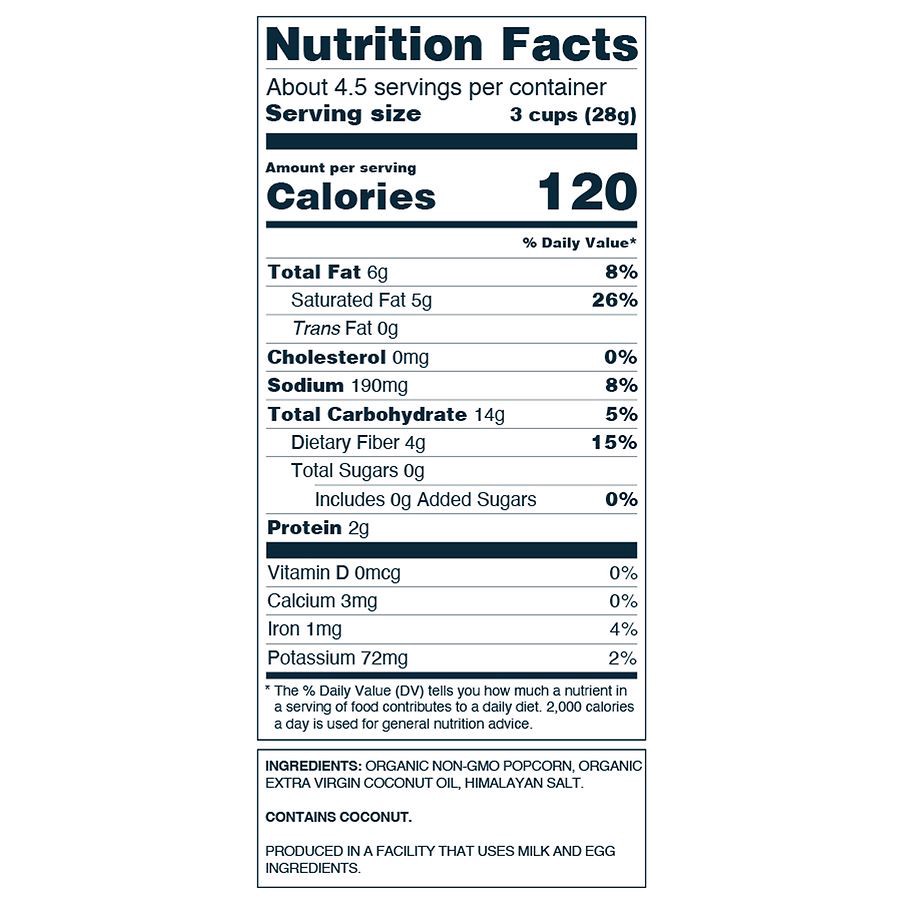 slide 3 of 3, LesserEvil Organic Himalayan Pink Salt Popcorn 4.6 oz, 4.6 oz