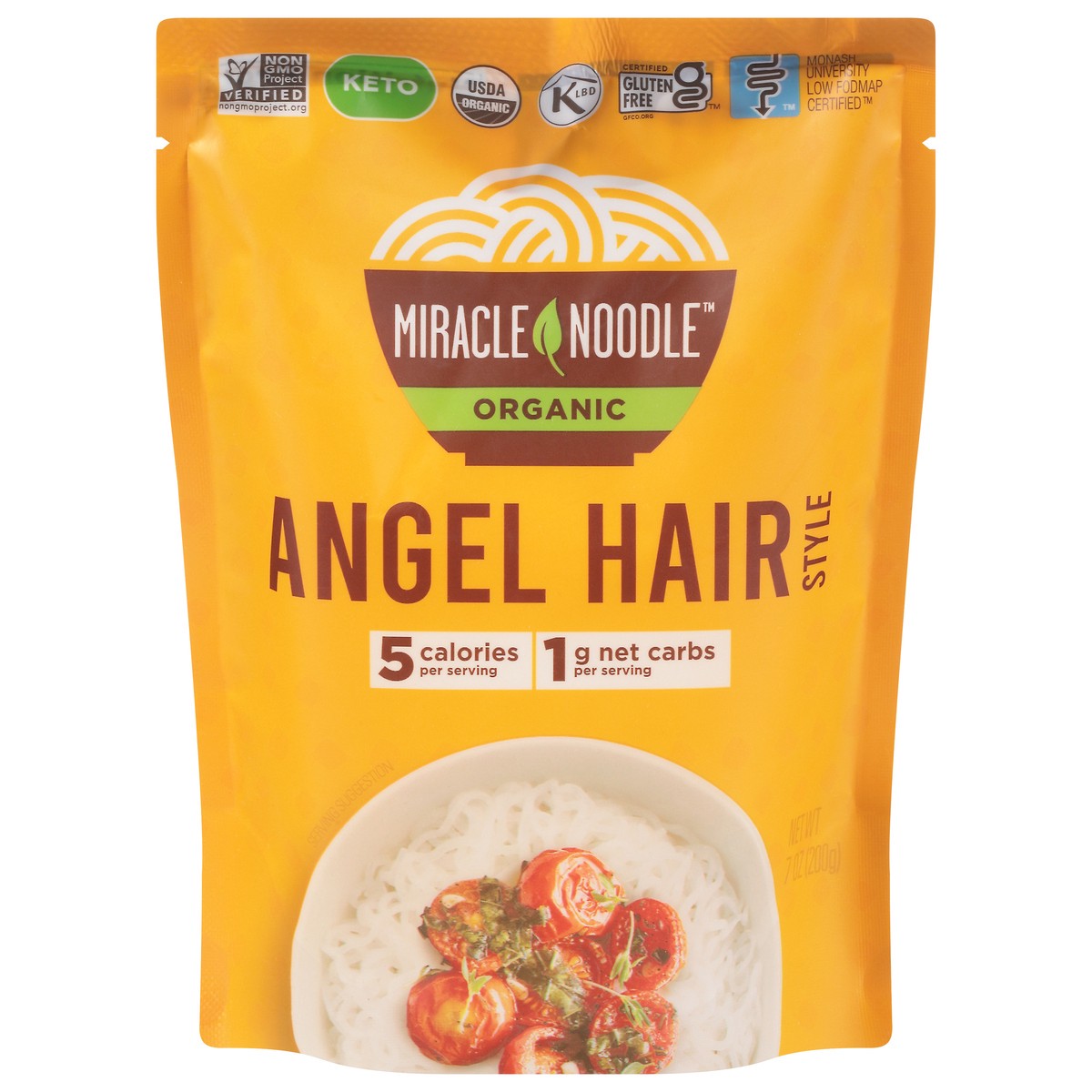 slide 1 of 9, Miracle Noodle Pasta Angel Hair Plant Based, 7 oz