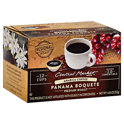 slide 1 of 1, Central Market Panama Boquete Medium Roast Single Serve Coffee Cups - 12 ct, 12 ct