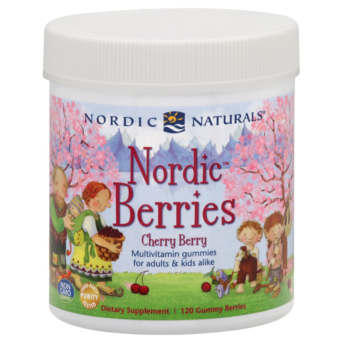 slide 5 of 10, Nordic Naturals Nordic Berries Cherry Berry Kids Multivitamin Gummies, 120 ct