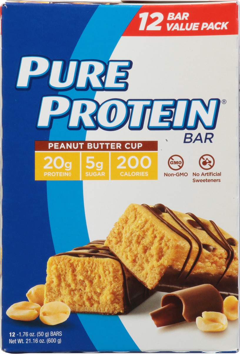 slide 9 of 13, Pure Protein Peanut Butter Cup Bars, 12 ct; 1.76 oz