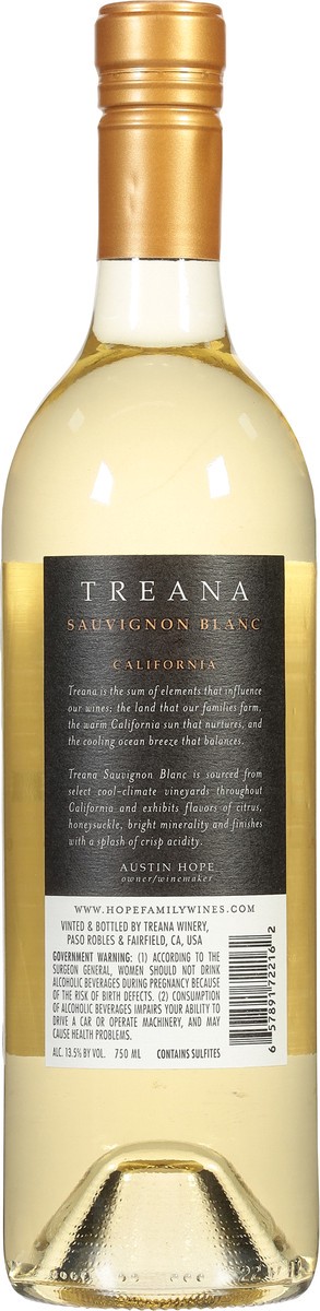 slide 12 of 13, Treana California Sauvignon Blanc 750 ml, 750 ml