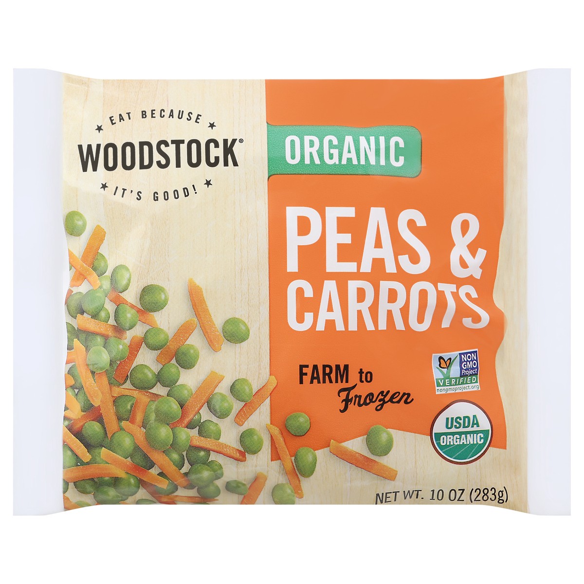 slide 10 of 14, Woodstock Organic Peas & Carrots 10 oz, 10 oz