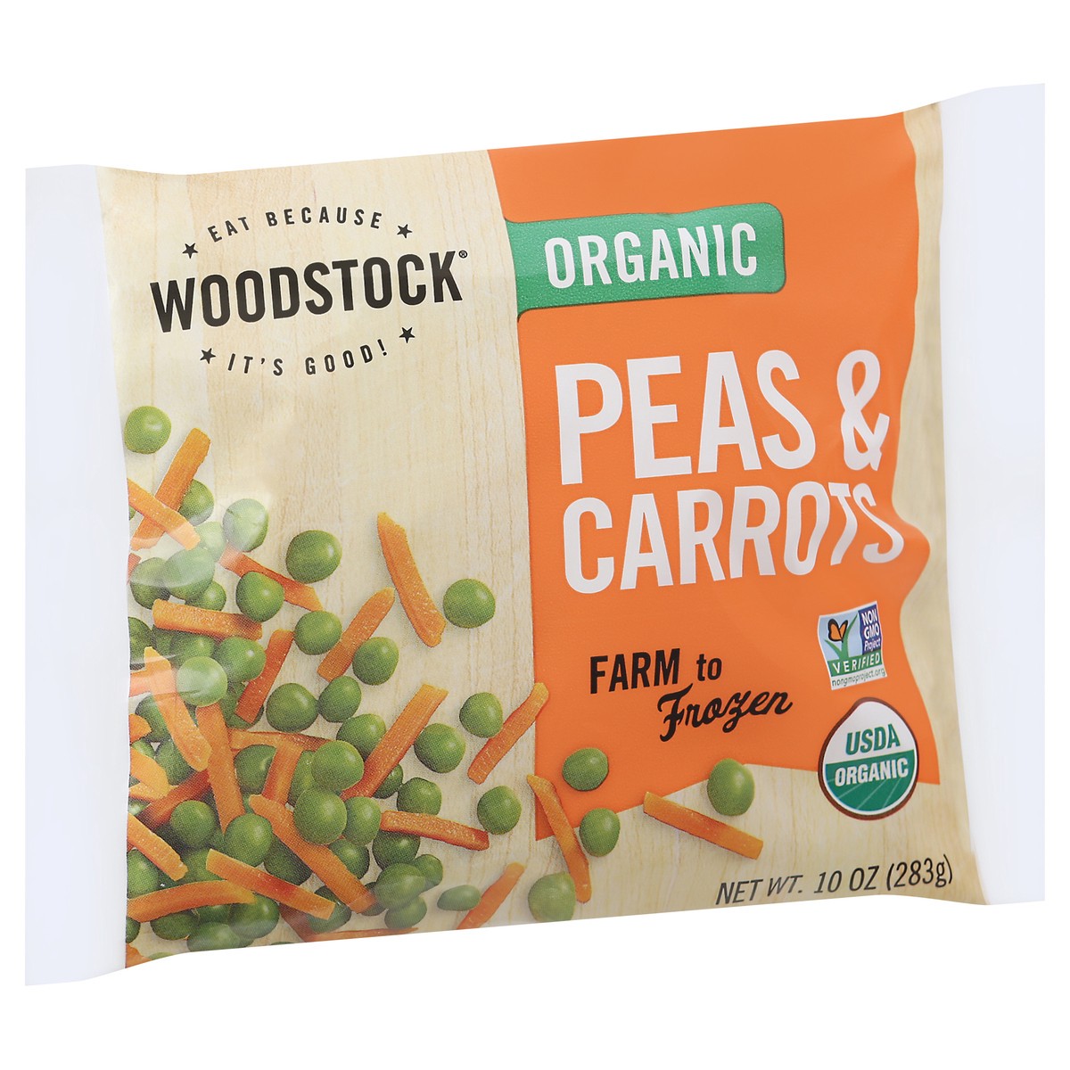 slide 6 of 14, Woodstock Organic Peas & Carrots 10 oz, 10 oz