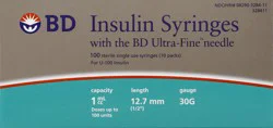 BD Insulin Syringes 100 ea