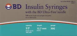 BD Insulin Syringes 100 ea