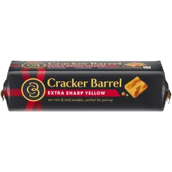 Cracker Barrel Extra Sharp Yellow Cheddar Cheese Block