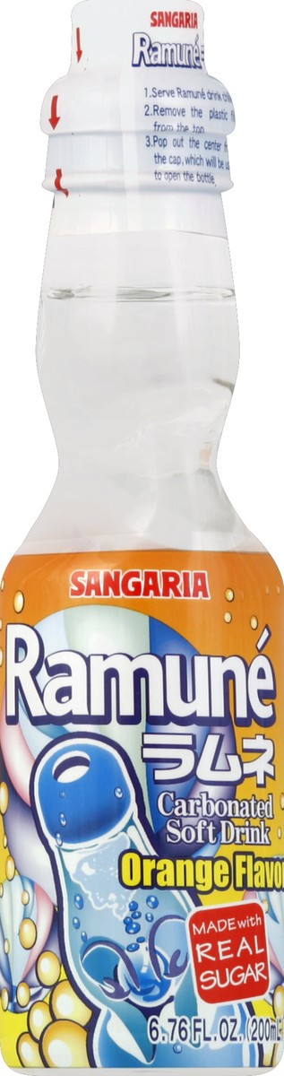 slide 4 of 4, Ramune Orange Soda, 200 ml