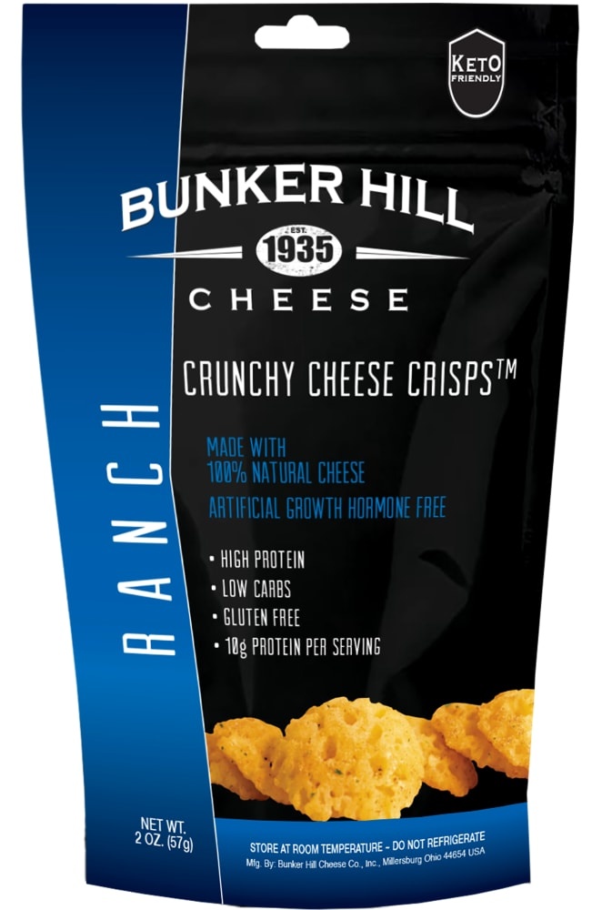 slide 1 of 1, Bunker Hill Ranch Crunchy Cheese Crisps, 2 oz