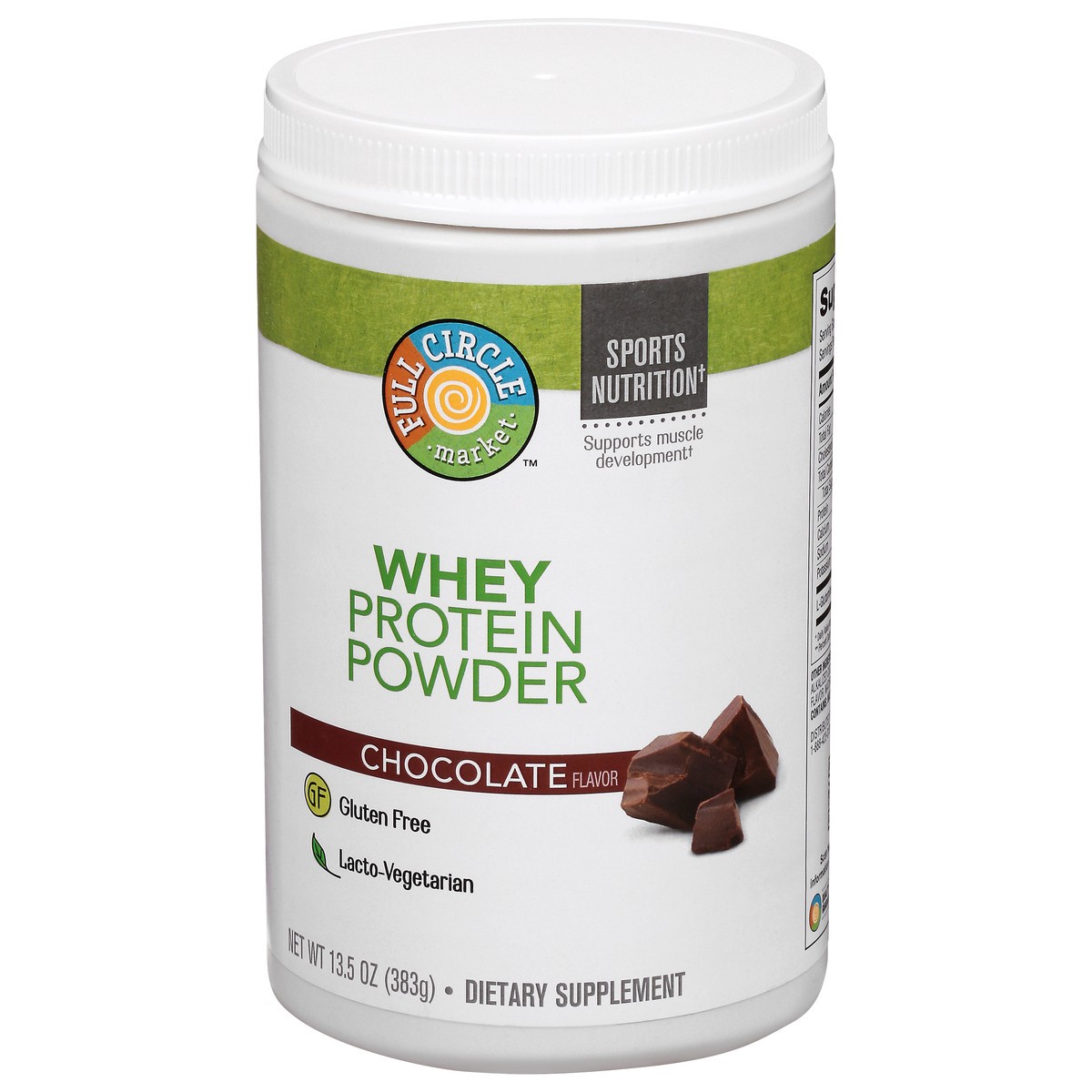 slide 7 of 14, Full Circle Market Chocolate Whey Protein Powder, 13.3 oz