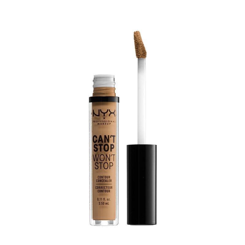 slide 1 of 5, NYX Professional Makeup Can't Stop Won't Stop Contour Concealer - 13 Golden - 0.11 fl oz, 0.11 fl oz