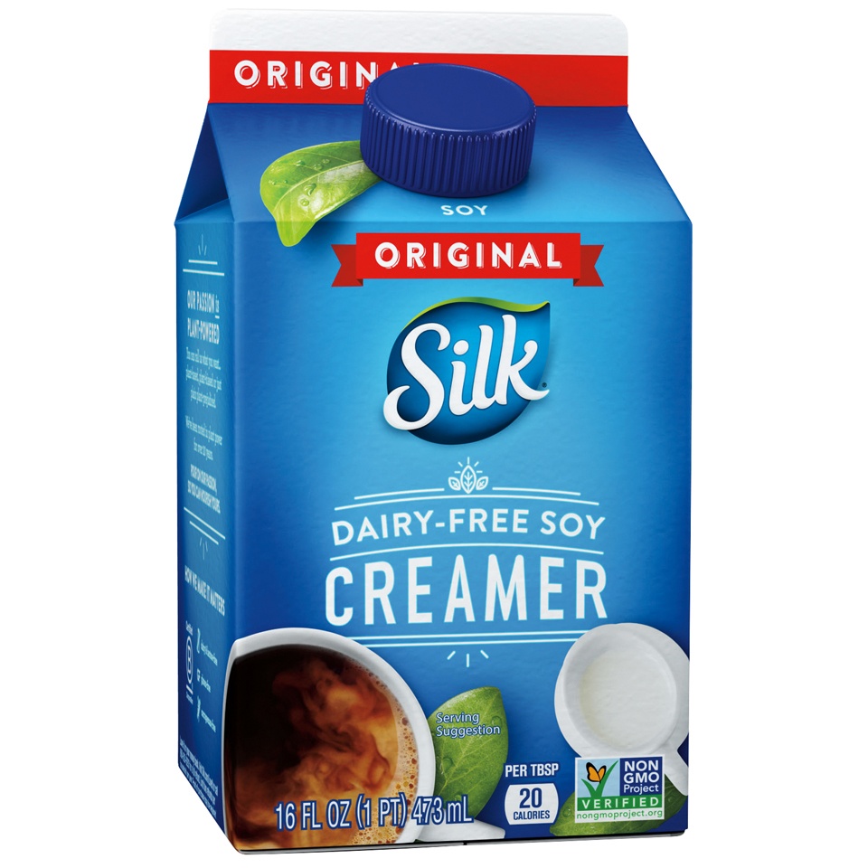 slide 2 of 8, Silk Original Dairy-free Soy Creamer, 16 fl oz