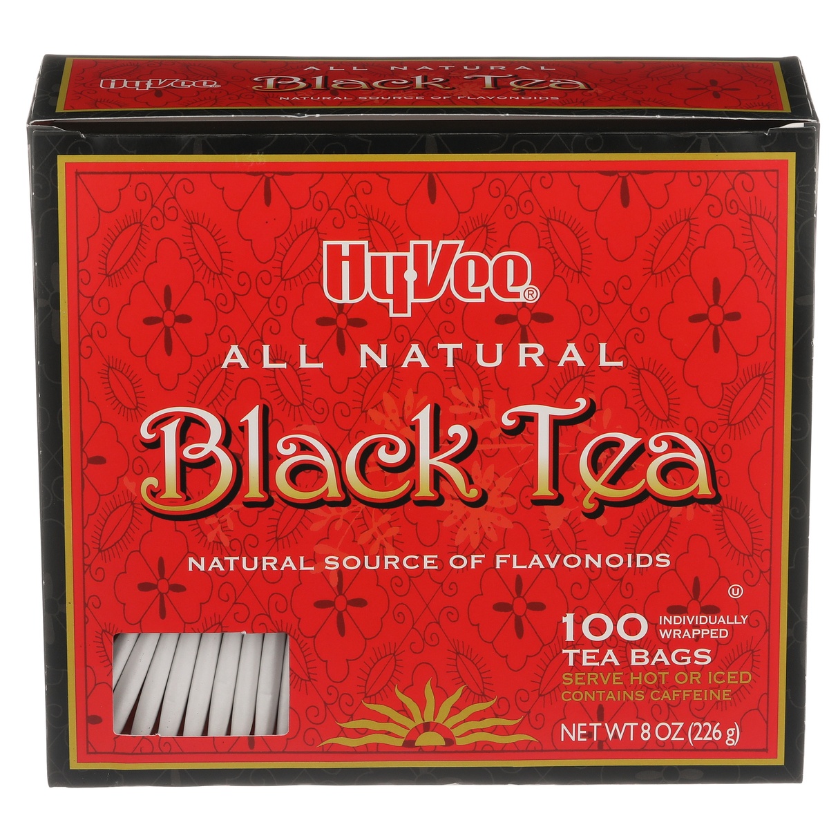slide 1 of 1, Hy-vee Black Tea Bags - 100 ct; 8 oz, 100 ct; 8 oz