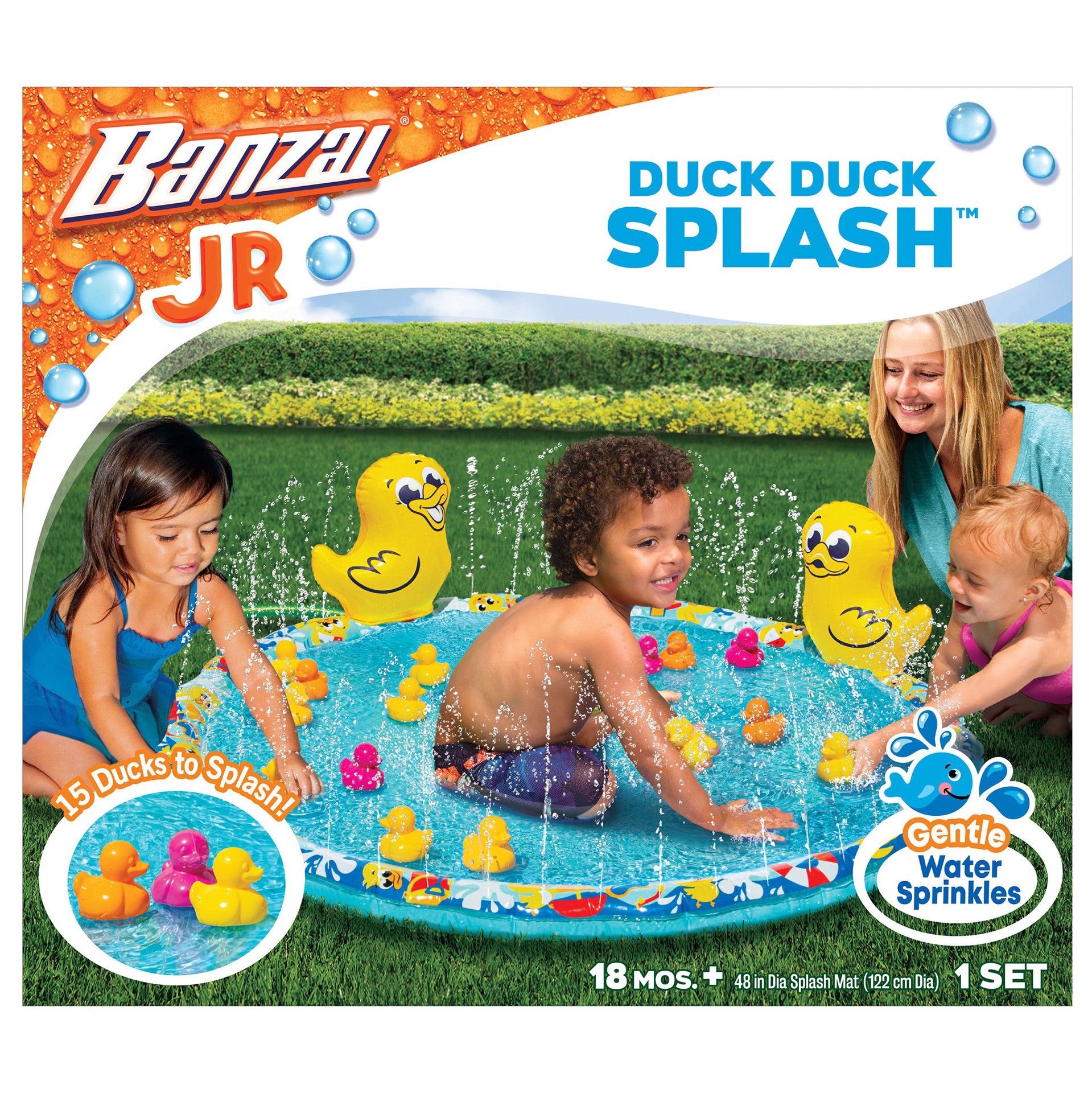 slide 1 of 1, Banzai Jr Duck Duck Splash Kids Pool, 48 in