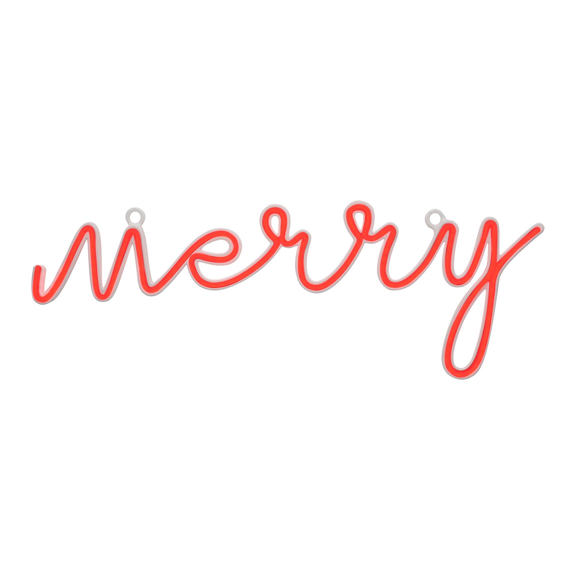 slide 3 of 4, 20" Merry Lighted Led Neon Sign By Ashland, 20 in