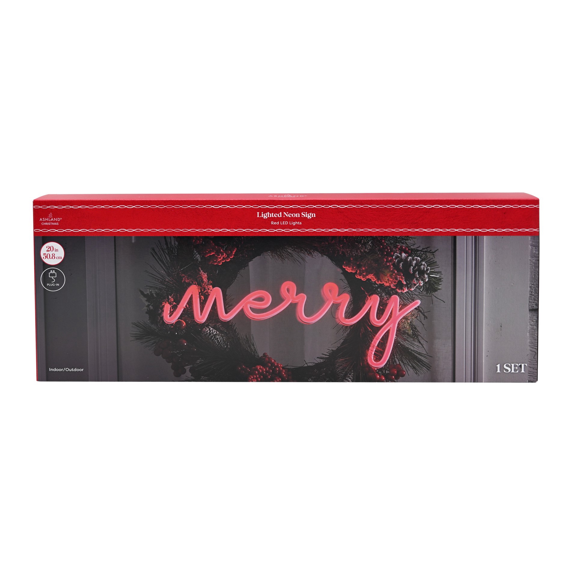 slide 2 of 4, 20" Merry Lighted Led Neon Sign By Ashland, 20 in