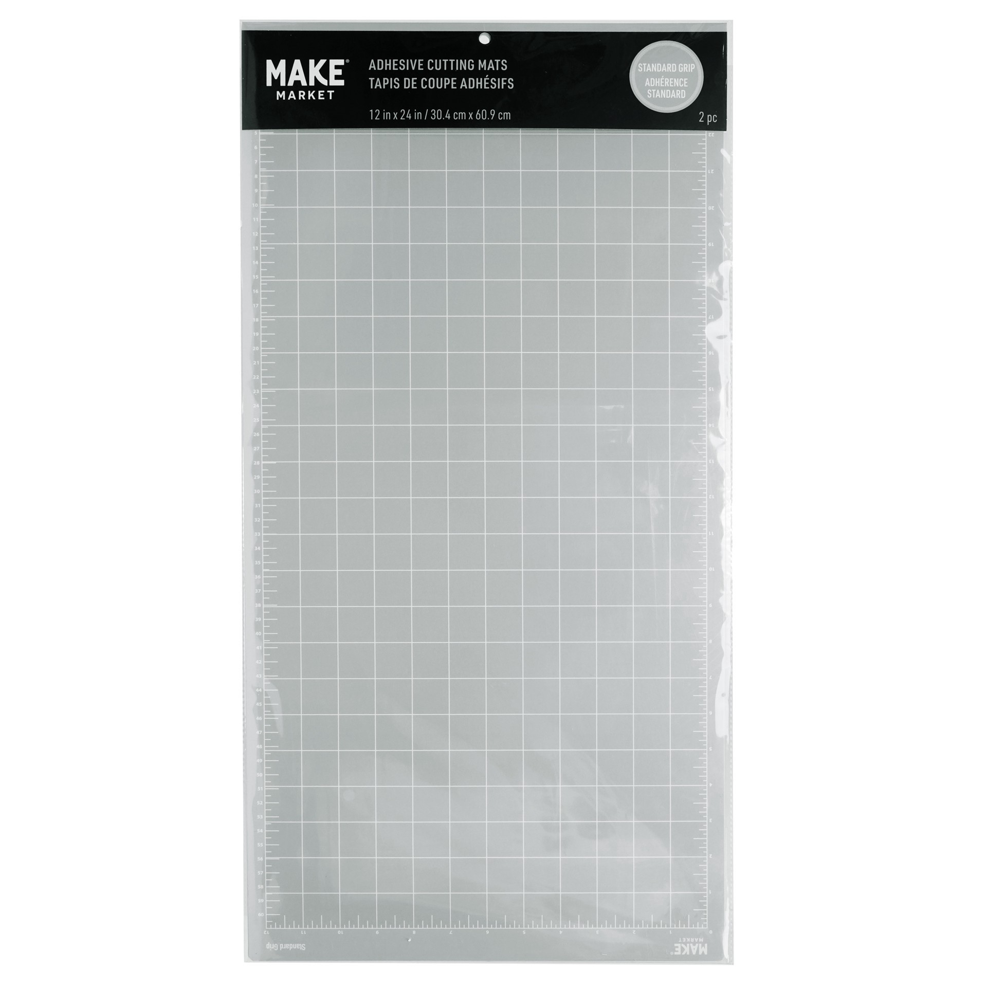 slide 2 of 4, 12" X 24" Standard Grip Adhesive Cutting Mats, 2ct. By Make Market, 2 ct