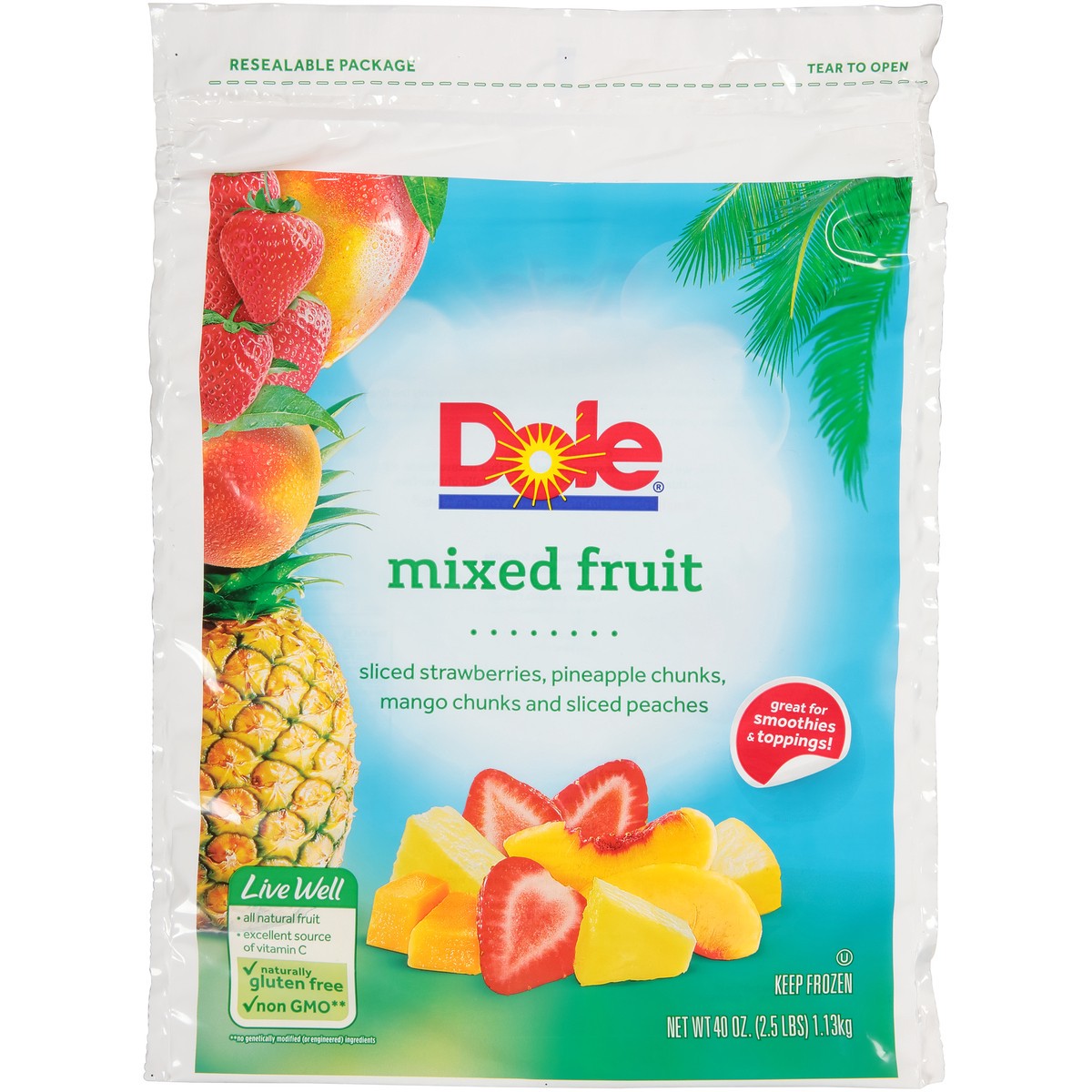 slide 6 of 7, Dole Mixed Fruit 40 oz. Bag, 40 oz