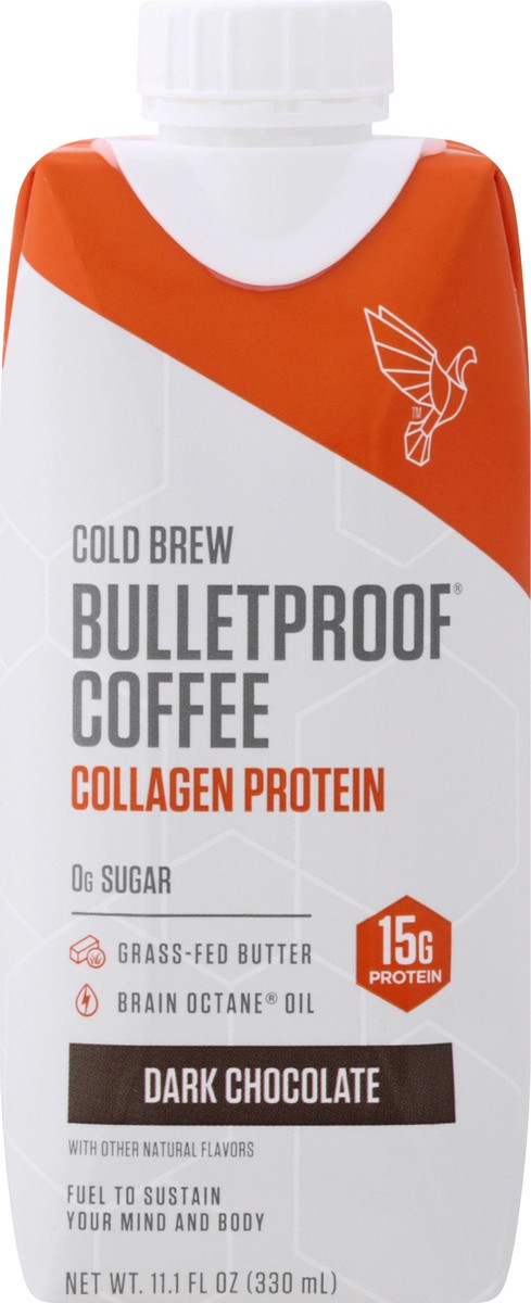 slide 9 of 10, Bulletproof Ready To Drink Dark Chocolate Collagen Coffee, 11.1 oz