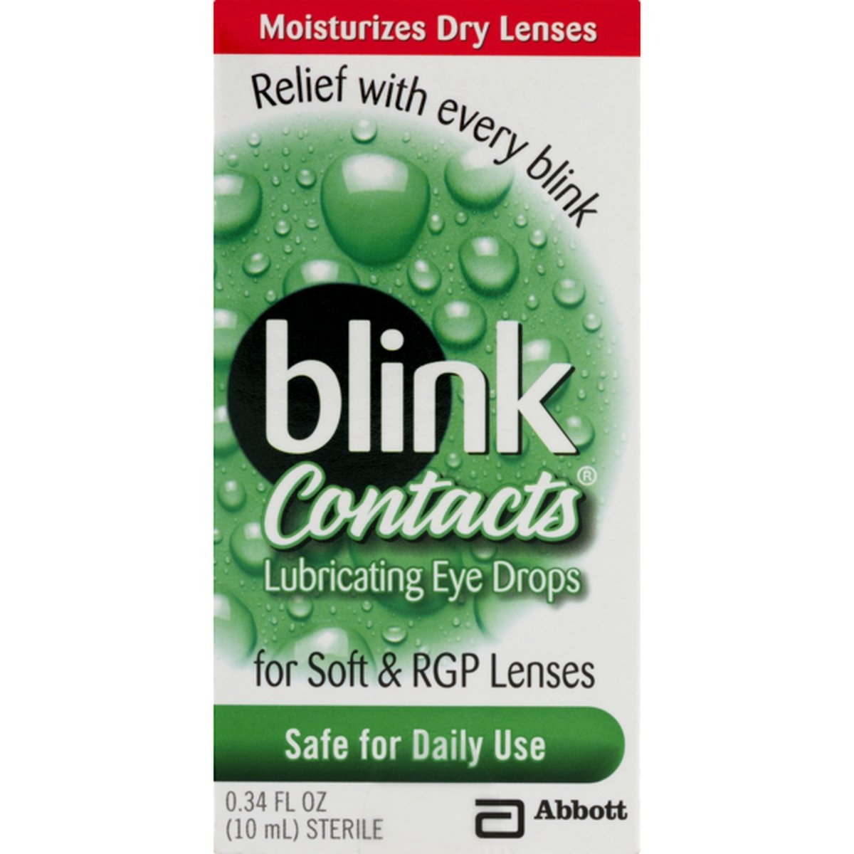 slide 1 of 1, Blink Contacts Lubricating Eye Drops For Soft & Rgp Lenses, 0.3 fl oz