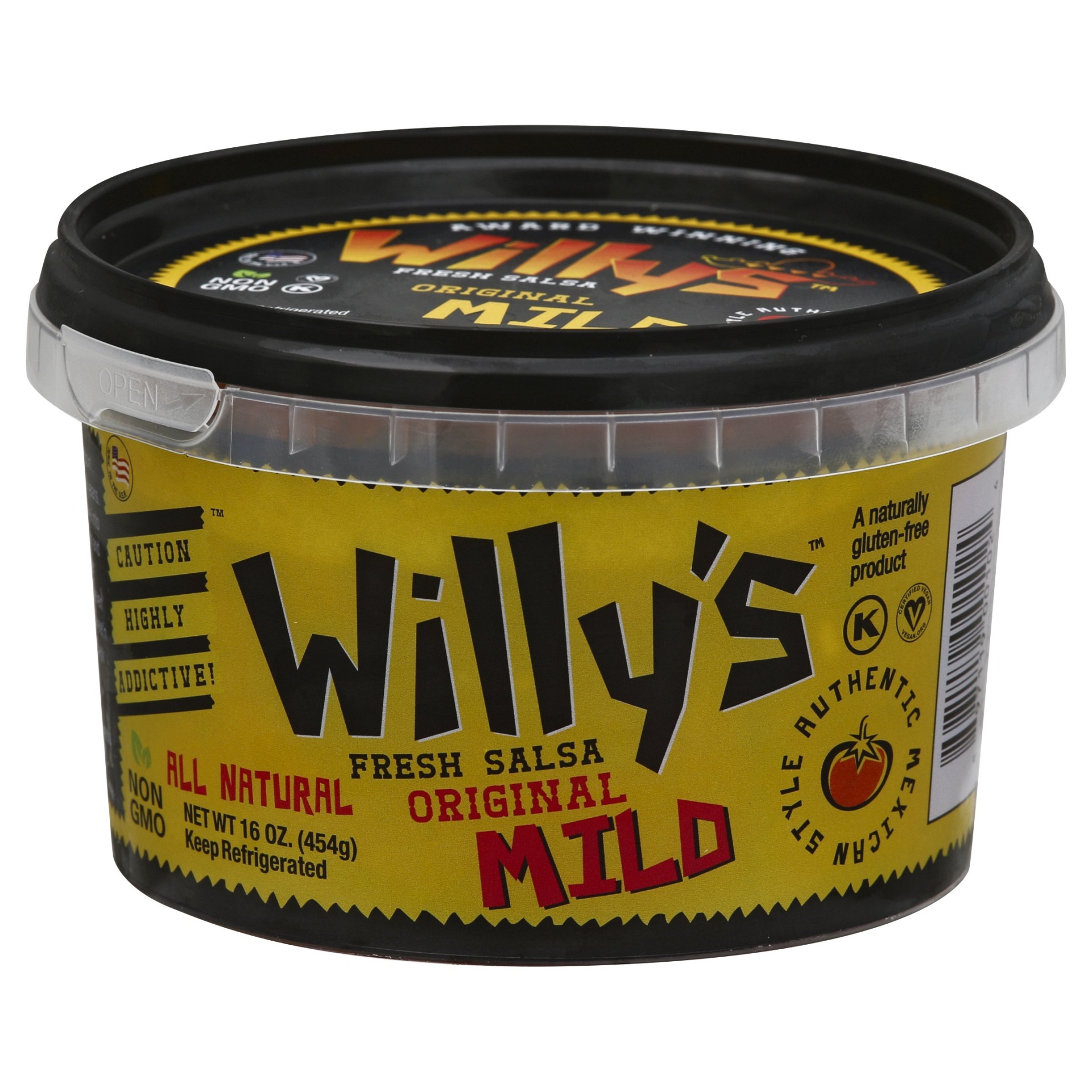 slide 1 of 1, Willy's Mild Salsa, 16 oz