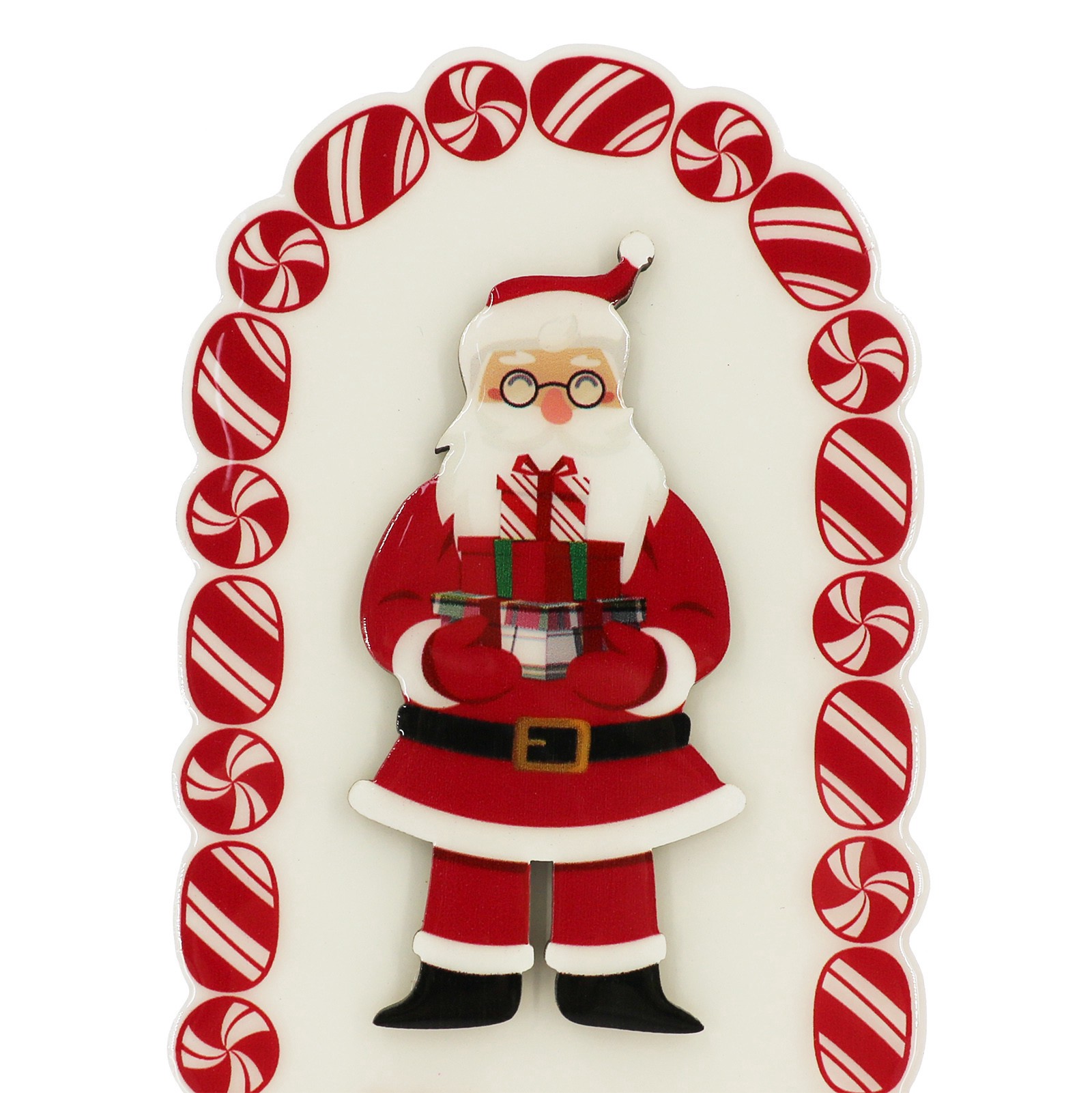 slide 2 of 4, 7" Santa Holding Presents Tabletop Decor By Ashland, 3.9 in x 1.1 in x 7 in