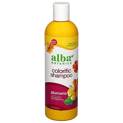 slide 1 of 1, Alba Botanica Plumeria Colorific Shampoo - 12 Fl. Oz., 12 fl oz