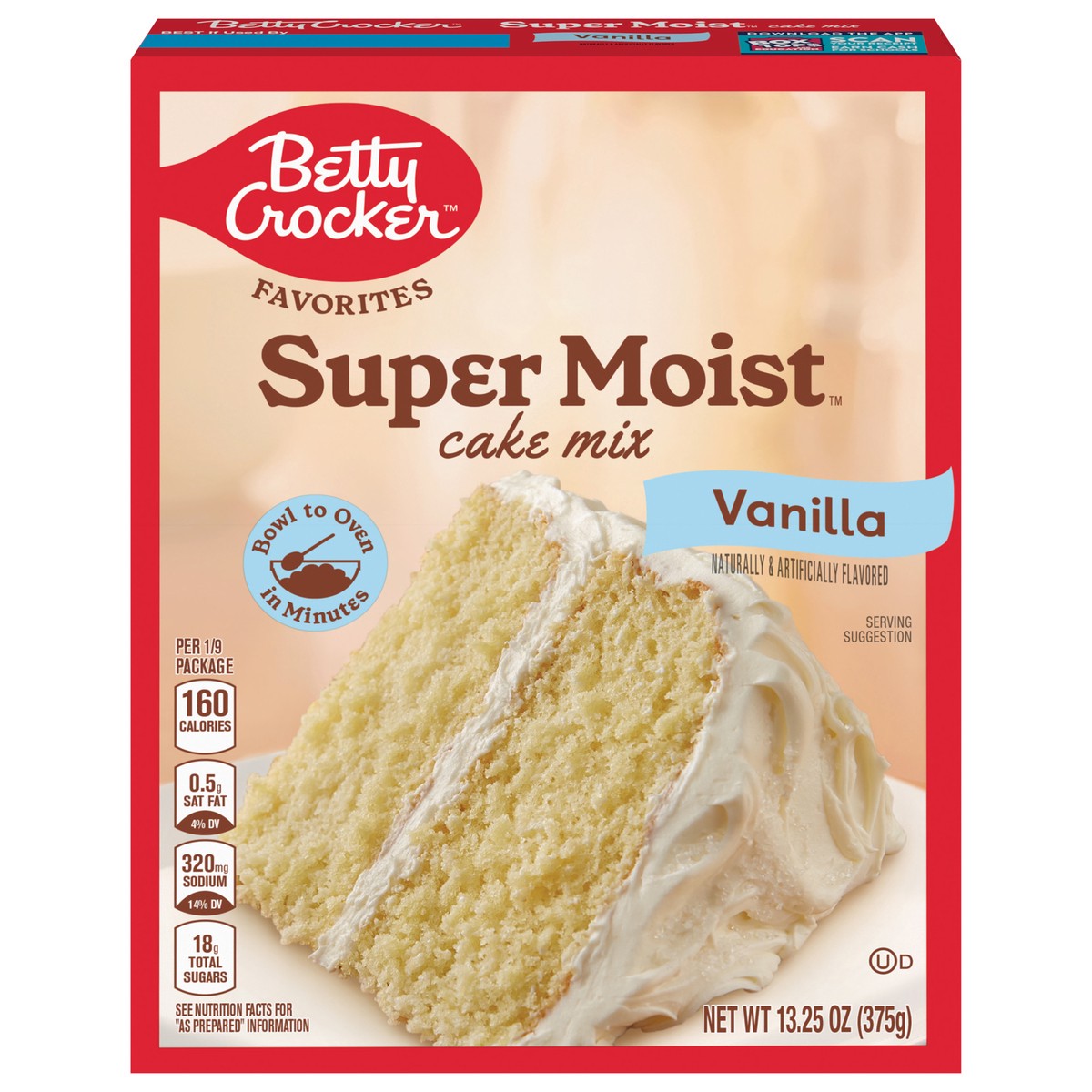 slide 1 of 8, Betty Crocker Favorites Super Moist Vanilla Flavored Cake Mix, 13.25 oz, 13.25 oz